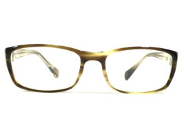 Oliver Peoples Eyeglasses Frames Tristano CANT Brown Horn Rectangular 53-18-140 - £74.27 GBP
