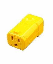 Leviton 081-5259VY 15A GRND CORD CONNECTOR, Yellow - £23.53 GBP
