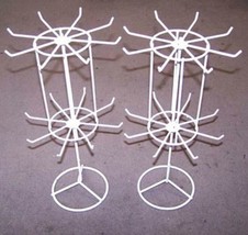 SPINNING JEWELRY DISPLAY RACK 16 IN WHITE counter racks displays showroo... - £11.38 GBP