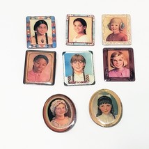 American Girl Set 8  Circle of Smiles Portrait Pins 2003 1&quot; - £19.75 GBP