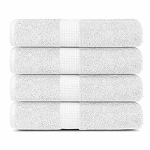 100% Cotton Towels, 4 Bath Towels 600 GSM Highly Absorbent &amp; Soft, Premi... - £29.89 GBP