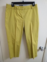 TALBOTS LIME GREEN ANKLE PANTS SZ 6 POCKETS #9226 - £9.41 GBP