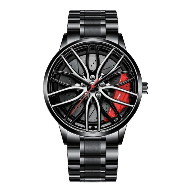  Automatic Electroplated Car Steering Wheel Non-Mechanical Sports Watch #7 - €13,88 EUR