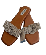 Steve Madden Womens Size 9 Sandal Rhinestone Bling Knot Strap Silver Sli... - $28.45 CAD