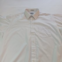 Smith Forester Men's White Cotton Blend Button Up Shirt Short Sleeve Size 17 1/2 image 4