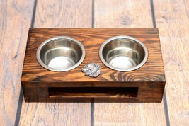 A dog’s bowls with a relief from ARTDOG collection -Bernese Mountain Dog - £28.48 GBP