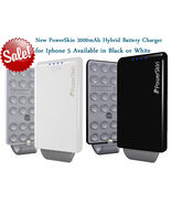 NEW POWERSKIN POP'N APPLE IPHONE 5 HYBRID BATTERY CHARGER 2000mAh BLACK/... - $13.96