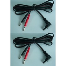 2 Tens Unit Lead Wires Fits Compatible w/ I Reliev ET-7070 Tens Digital Massage - £7.93 GBP