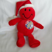 Tickle Tickle Wiggle Wiggle Red Stuffed Plush Smiley Smile Face Doll Xmas Santa - £39.56 GBP