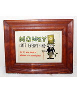 1930&#39;s Framed Postcard ~ Money Isn&#39;t Everything ~ Jack Freeman ~ Longpor... - $10.91 CAD