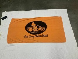 Orange Beach Towel by Diplomat ONE SEXY BIKER CHIC - $20.99