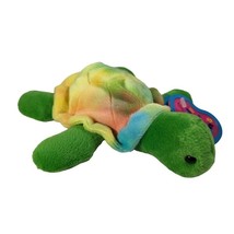 Avon 1999 Full O&#39; Beans May Shelly the Turtle Plush Green Tie-Dye 7-inch... - £13.41 GBP