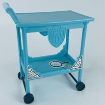 Monster High Doll Fold Up School Replacement Blue Rolling Cafe Cart Accessory - $8.77