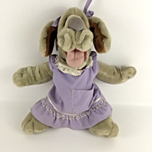 Wrinkles Dog Plush Stuffed Animal Hand Puppet 16&quot; Toy Vintage 1991 90s G... - £58.36 GBP