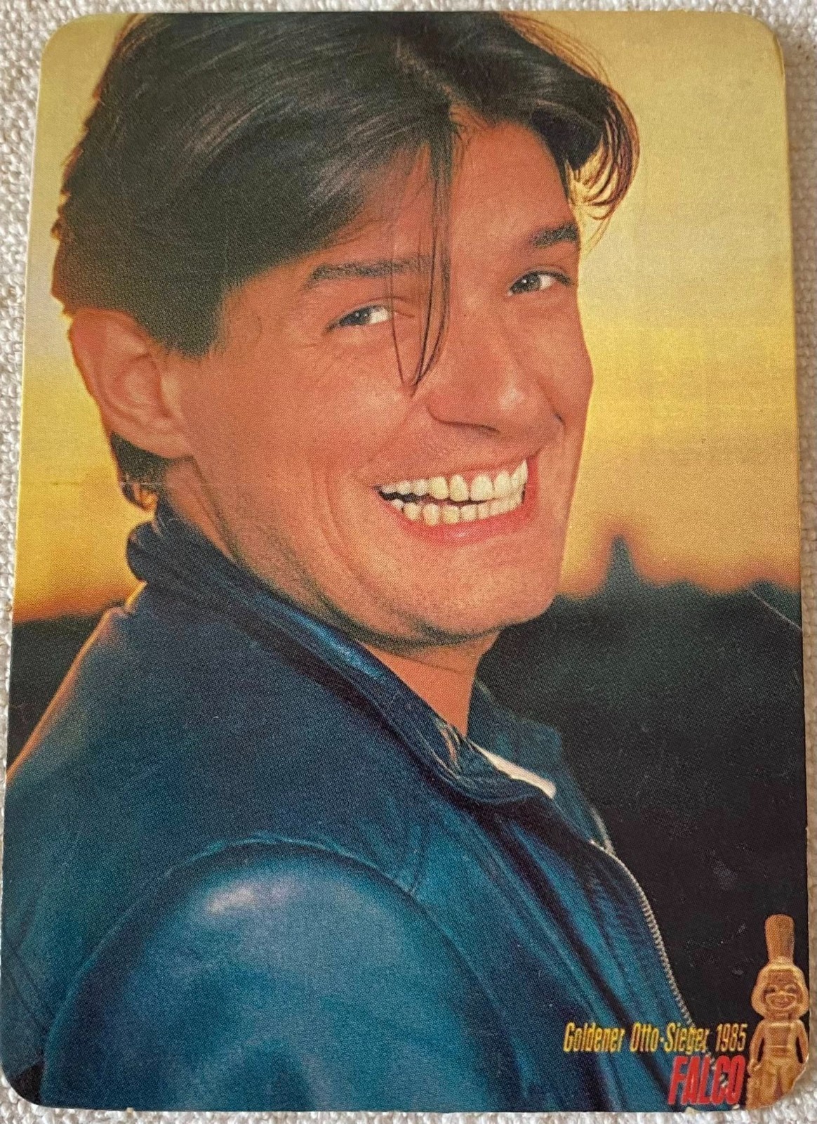 ⭕VTG card pocket calendar 1986 FALCO Portugal group music singer - $4.46
