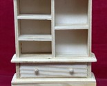 EHI Wood Dollhouse Furniture Unfinished Armoire NEW Unpainted - $9.85