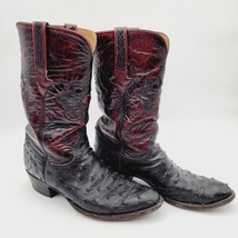 Lucchese Classics Men Handmade Black Exotic Full Quill Ostrich/Mission 1... - $308.54