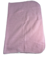 Vintage Carters Pink Fleece Baby Blanket 32 x 42 inch Vintage Made in USA - £11.05 GBP