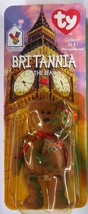 Mini TY Beanie Baby Bear, Britannia bear from the UK - £10.24 GBP