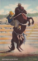 Lloyd Meyers on Big Enough Cowboy Rodeo Horse Bronco Postcard D30 - £2.39 GBP