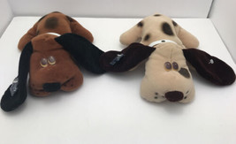 2 Pound Puppies Applause Vintage 1986 Brown 11&quot; Plush Dogs - £15.68 GBP