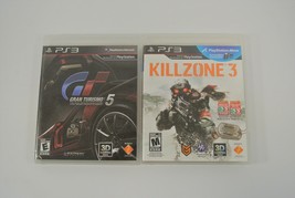 PlayStation 3 Lot of 2 Video Games Gran Turismo 5 &amp; Killzone 3 Rated E &amp; M 2010 - £15.28 GBP