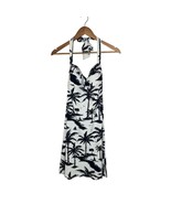 Tommy Bahama Black and White Palm Tree Print Halter Top Swim Beach Dress... - $40.66 CAD
