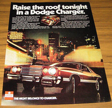 1977 Ad~The 77 Dodge CHARGER~T-BAR Roof - £7.39 GBP