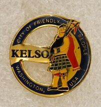 Vintage Jewelry Lapel Pin Kelso Washington Scotland Bagpipe Player - $9.89