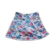 Emerald 18 Cute Pull On Skort ~ Sz L ~ Above Knee ~ White Floral - £13.43 GBP