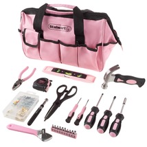 123 Pink Heat-Treated Pieces with Carrying Bag - Essential Steel Hand To... - £35.35 GBP