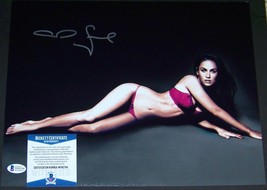 Super Hot! Megan Fox Signed Autographed 11x14 Photo Beckett Bas Witnessed Coa! - £85.25 GBP