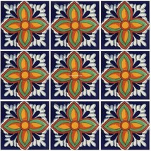 Mexican Talavera Ceramic Tiles Barroco Handcrafted 20pz 4.25 x 4.25&quot;  - ... - $843.05 MXN