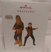 2018 Hallmark Keepsake Star Wars Han Solo &amp; Chewbacca 2 Pc.Tree Ornament... - £23.50 GBP