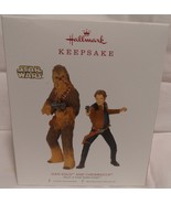 2018 Hallmark Keepsake Star Wars Han Solo &amp; Chewbacca 2 Pc.Tree Ornament... - £23.52 GBP