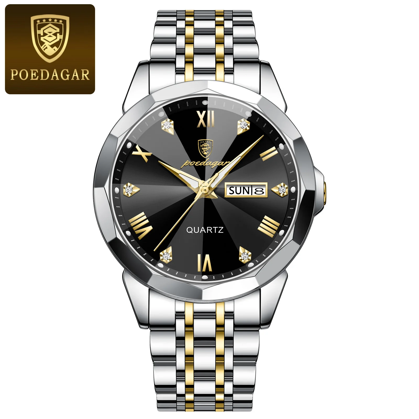 Luxury Men Wristwatch Business Waterproof Luminous Date Week Man Watch S... - £29.78 GBP