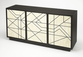 59" Natural and Black Sideboard with Three Doors - $2,844.29