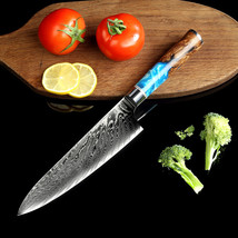 Color: Blue handle with box - Pattern Kitchen Knife - £85.52 GBP