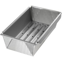 USA Pan Bakeware Aluminized Steel Meat Loaf Pan with Insert - £66.04 GBP