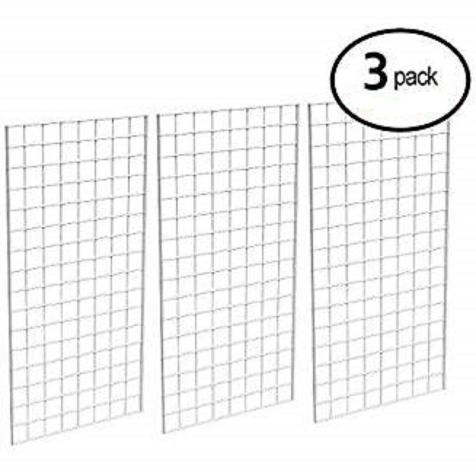 Only Hangers Commercial Grid Panels, 2&#39; x 6&#39; White 3pk + 12 wallmounts - $142.91
