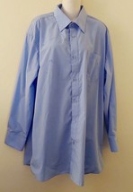 MENS Amanti Dress Shirt 17 1/2 Sleeve 34/35 Light Blue - $11.99