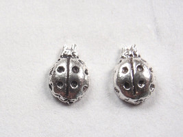 Ladybug 925 Sterling Silver Stud Earrings Fly Away Home - £4.94 GBP