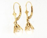 Pearl Women&#39;s Earrings 14kt Yellow Gold 389395 - $129.00