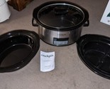 Crockpot 6 Quart ,3 Quart &amp; 2.5 quart Split CPSCVC60CC3-S 3 Sizes In One... - $148.49