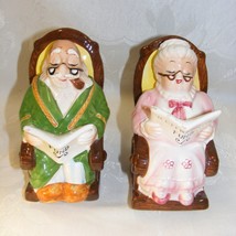 Vintage Porcelain Figurine Grandpa &amp; Grandma Retirement Fund Bank Lefton... - $557.65 MXN