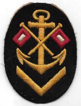 WWII Germany Kriegsmarine NCO Signals Man NOS Career Insignia Sleeve Patch b - £18.69 GBP