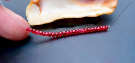 Dazzling Beautiful Rare Aaaaa Cherry Red Smooth Spinel Gem Grade Beads *Glow - $64.52