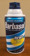 Vintage Barbasol Pacific Rush Beard Buster 11 Oz Shave Cream Blue Can - £30.21 GBP