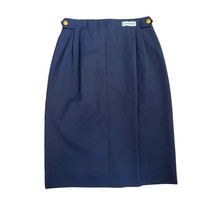 JH Collectible Womens Navy Blue Wool Skirt Size 6P Vintage - £19.76 GBP