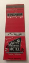 Vintage Matchbook Cover Matchcover Silver Princess Motel Ocala FL - £2.05 GBP